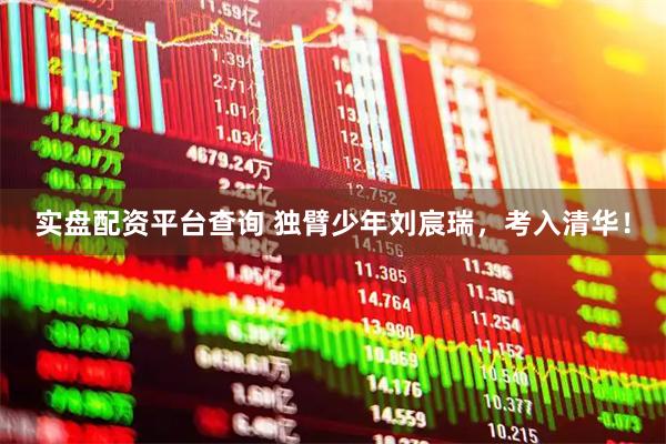 实盘配资平台查询 独臂少年刘宸瑞，考入清华！